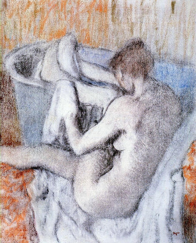  Edgar Degas La Toilette apres le Bain - Hand Painted Oil Painting