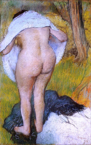  Edgar Degas Nude Woman Pulling on Her Clothes - Hand Painted Oil Painting