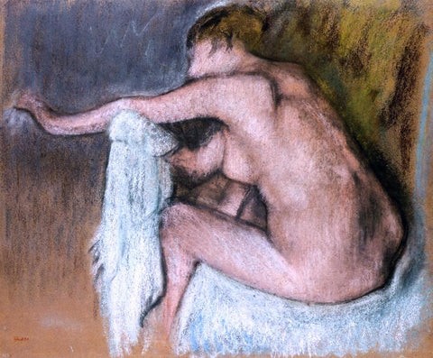  Edgar Degas Woman Drying Her Arms - Hand Painted Oil Painting