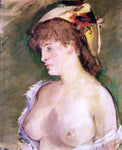 Edouard Manet The Blond with Bare Breasts - Hand Painted Oil Painting