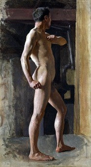  Edward Potthast Standing Nude - Hand Painted Oil Painting