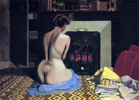  Felix Vallotton Nude at the Stove - Hand Painted Oil Painting