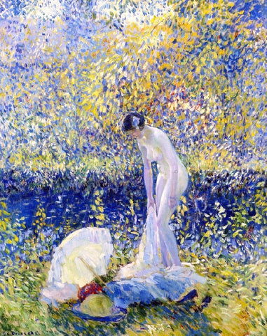  Frederick Carl Frieseke Cherry Blossoms - Hand Painted Oil Painting