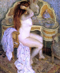  Frederick Carl Frieseke Nude Seated at Her Dressing Table - Hand Painted Oil Painting