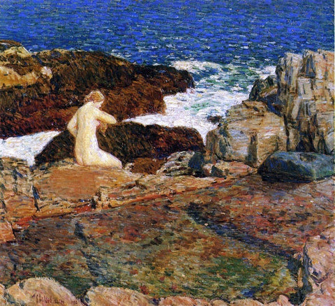  Frederick Childe Hassam East Headland Pool - Hand Painted Oil Painting