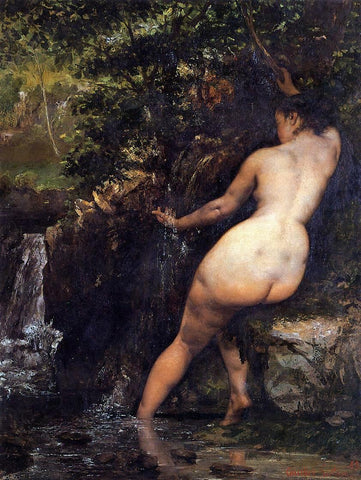  Gustave Courbet The Source - Hand Painted Oil Painting