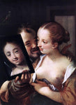  Hans Von Aachen Joking Couple - Hand Painted Oil Painting