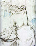  Henri De Toulouse-Lautrec Elles: Woman at Her Toilette, Washing Herself - Hand Painted Oil Painting