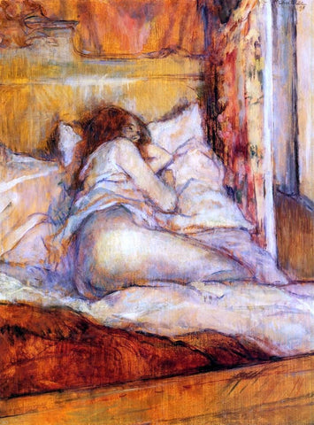  Henri De Toulouse-Lautrec Bed - Hand Painted Oil Painting