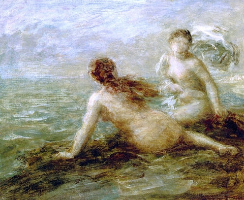  Henri Fantin-Latour Bathers by the Sea - Hand Painted Oil Painting