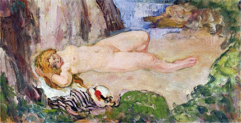  Henri Lebasque Nude in a Landscape - Hand Painted Oil Painting