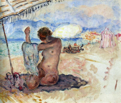  Henri Lebasque Nude on the Beach - Hand Painted Oil Painting