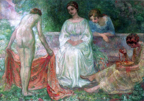  Henri Lebasque Offering in the Garden - Hand Painted Oil Painting