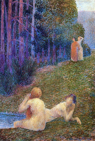  Hippolyte Petitjean Bathers by a Stream - Hand Painted Oil Painting