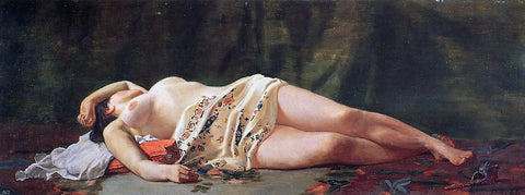  Jean Frederic Bazille Reclining Nude - Hand Painted Oil Painting