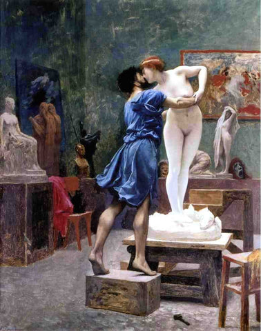  Jean-Leon Gerome Pygmalion and Galatea (study) - Hand Painted Oil Painting