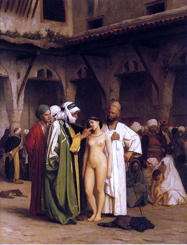  Jean-Leon Gerome The Slave Market - Hand Painted Oil Painting