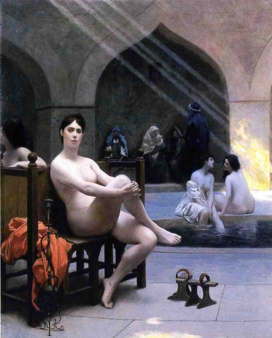  Jean-Leon Gerome The Women's Bath - Hand Painted Oil Painting