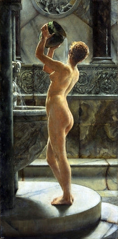  John Reinhard Weguelin The Bath - Hand Painted Oil Painting