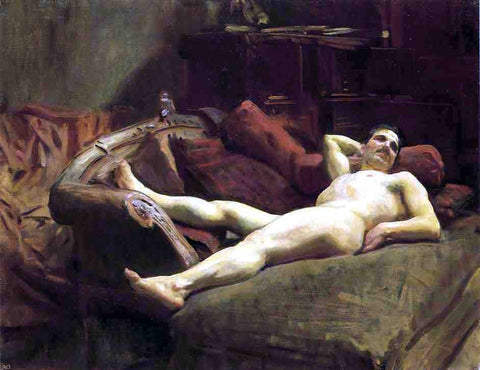  John Singer Sargent Male Model Resting - Hand Painted Oil Painting