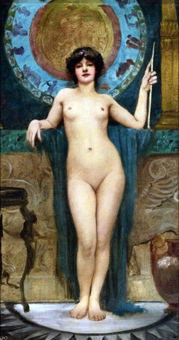  John William Godward Study of Campaspe - Hand Painted Oil Painting