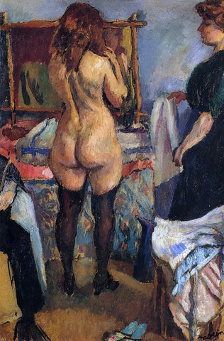  Jules Pascin Getting Dressed - Hand Painted Oil Painting