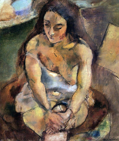  Jules Pascin Model on a Stool - Hand Painted Oil Painting