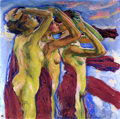  Koloman Moser The Three Graces - Hand Painted Oil Painting