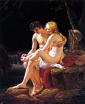  Louis Hersent Daphne and Chloe - Hand Painted Oil Painting