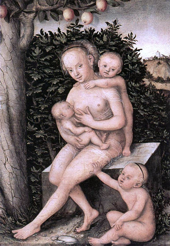  The Elder Lucas Cranach Charity - Hand Painted Oil Painting