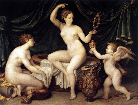  Masters of the Fontainebleau School Venus at Her Toilet - Hand Painted Oil Painting