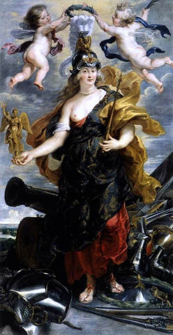  Peter Paul Rubens Marie de Medicis as Bellona - Hand Painted Oil Painting