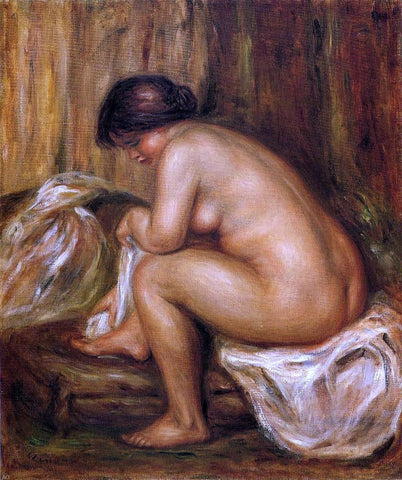  Pierre Auguste Renoir After Bathing - Hand Painted Oil Painting