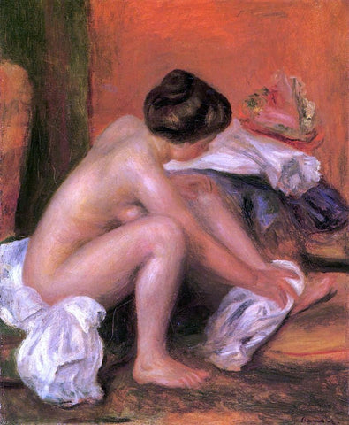  Pierre Auguste Renoir Bather Drying Her Feet - Hand Painted Oil Painting