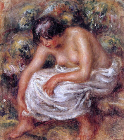  Pierre Auguste Renoir Bathing - Hand Painted Oil Painting
