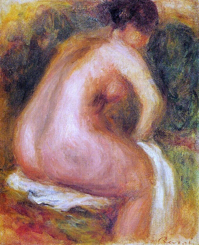  Pierre Auguste Renoir Seated Female Nude - Hand Painted Oil Painting