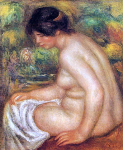  Pierre Auguste Renoir Seated Nude in Profile (also known as Gabrielle) - Hand Painted Oil Painting