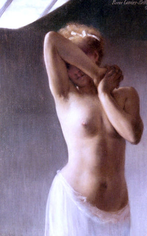  Pierre Carrier-Belleuse La Premiere Pose - Hand Painted Oil Painting