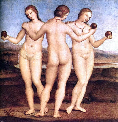  Raphael The Three Graces - Hand Painted Oil Painting