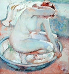  Theo Van Rysselberghe Nu accroupi au tub - Hand Painted Oil Painting
