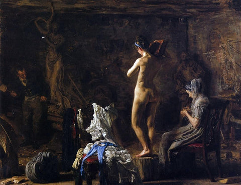  Thomas Eakins William Rush Carving His Allegorical Figure of the Schuykill River - Hand Painted Oil Painting