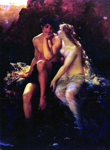  Wilhelm Kray Romantic Idyll - Hand Painted Oil Painting