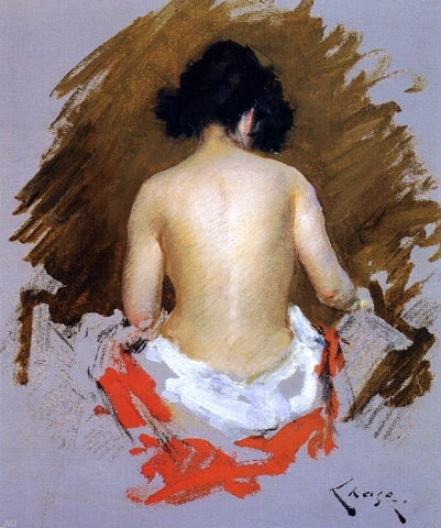  William Merritt Chase Nude - Hand Painted Oil Painting