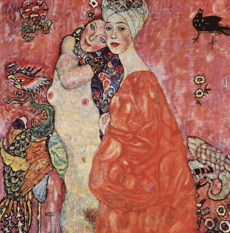  Gustav Klimt A Portrait of the Friends - Hand Painted Oil Painting