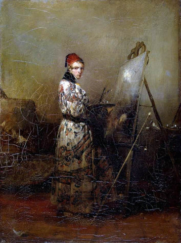  Alexandre Gabriel Decamps Self-Portrait - Hand Painted Oil Painting