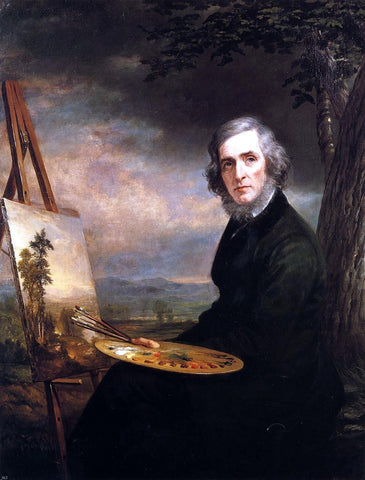  Daniel Huntington Portrait of Asher Brown Durand - Hand Painted Oil Painting
