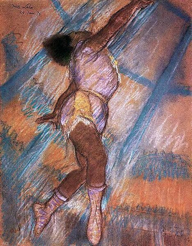  Edgar Degas Study for 'La La at the Cirque Fernando' - Hand Painted Oil Painting