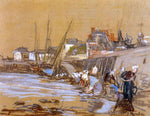  Eugene-Louis Boudin Laundresses in the Port of Honfleur - Hand Painted Oil Painting