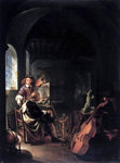  The Elder Frans Van  Mieris The Painter's Studio - Hand Painted Oil Painting