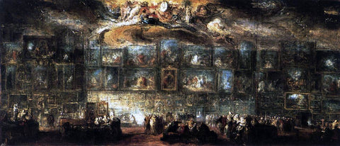  Gabriel De Saint-Aubin The Salon of 1779 - Hand Painted Oil Painting